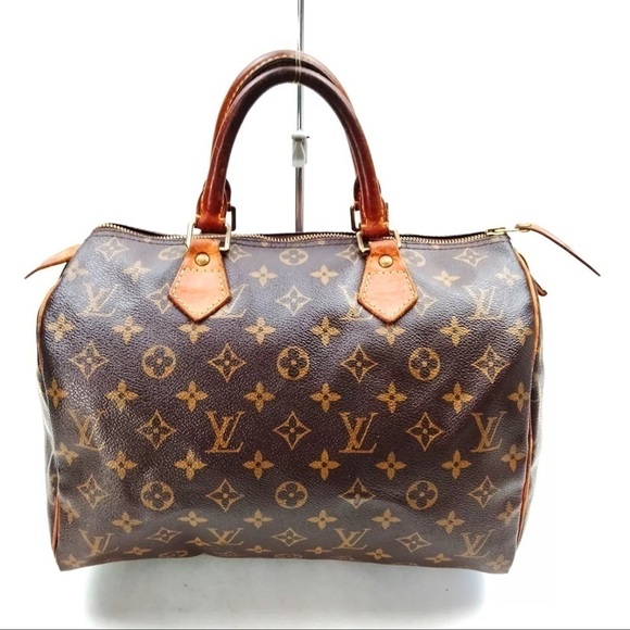 Louis Vuitton speedy 30 monogram canvas and leather. - Picture 1 of 16